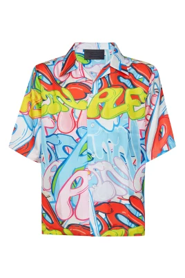 Silk Shirt SS Bombing Graffiti