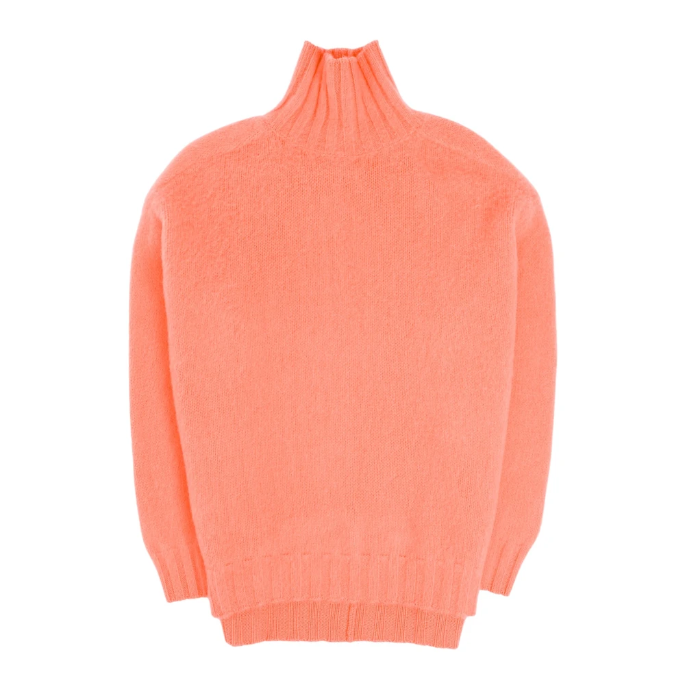 Avant Toi Luxe Merino Cashmere Turtleneck Jumper Red Dames