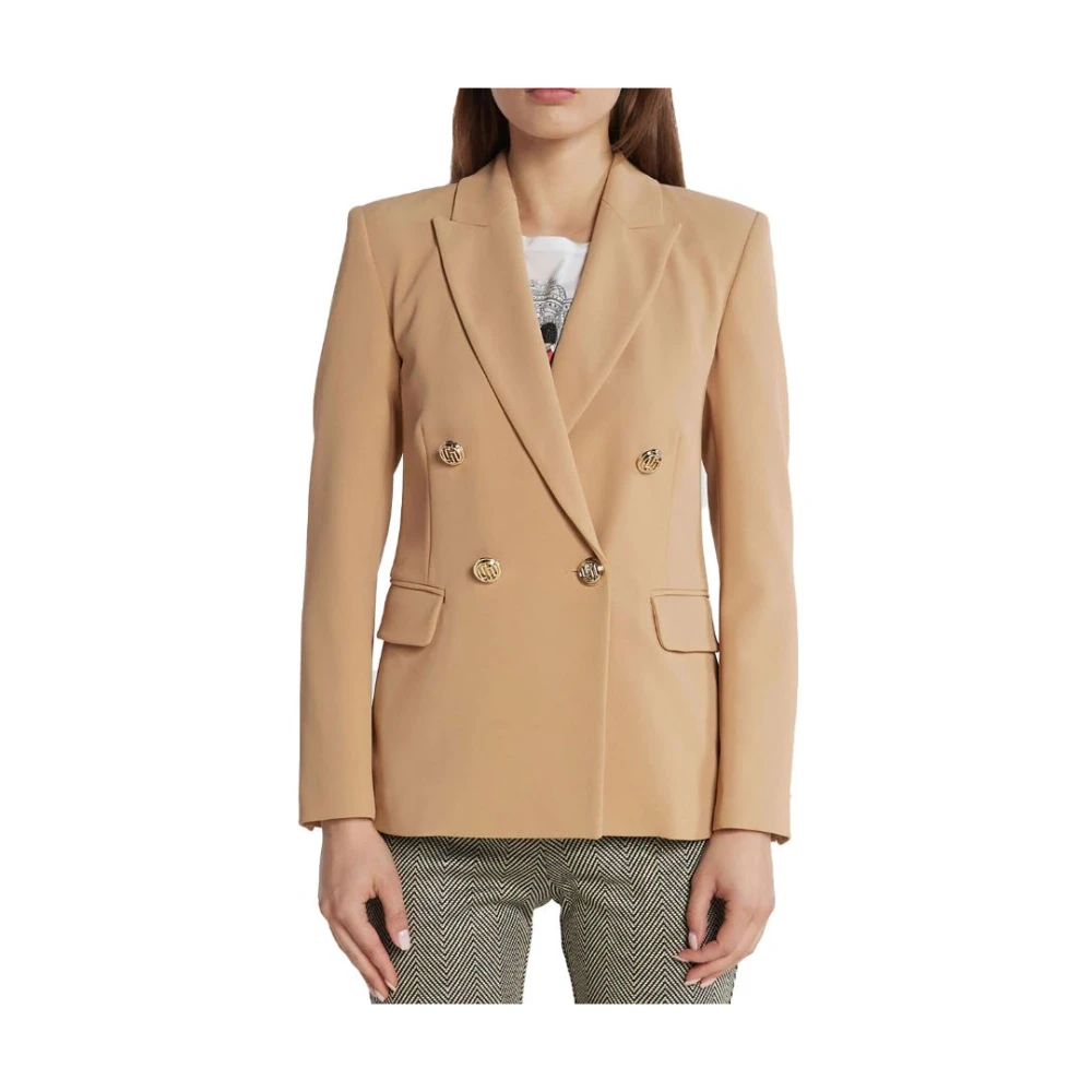 Liu Jo Beige Jackor med Revers a lancia Beige, Dam