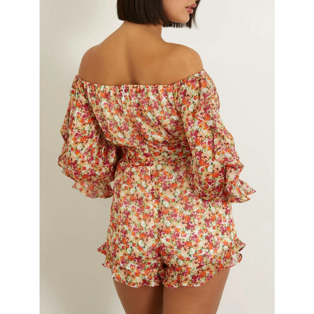Guess Bloemen Jumpsuit Set Sunny Rose Multicolor Dames