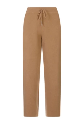 Cropped Wool-Cashmere Joggers