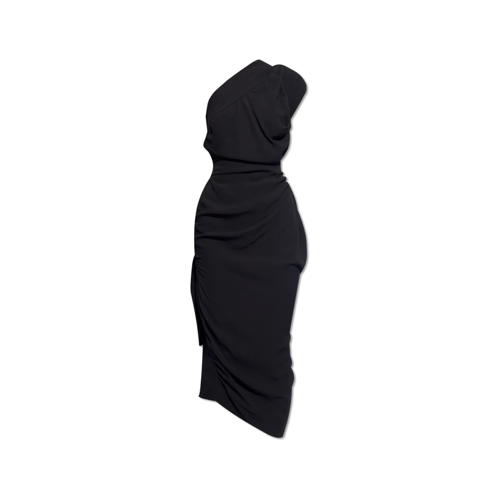 Vivienne Westwood Gedrapeerde One-Shoulder Andalouse Jurk Black Dames
