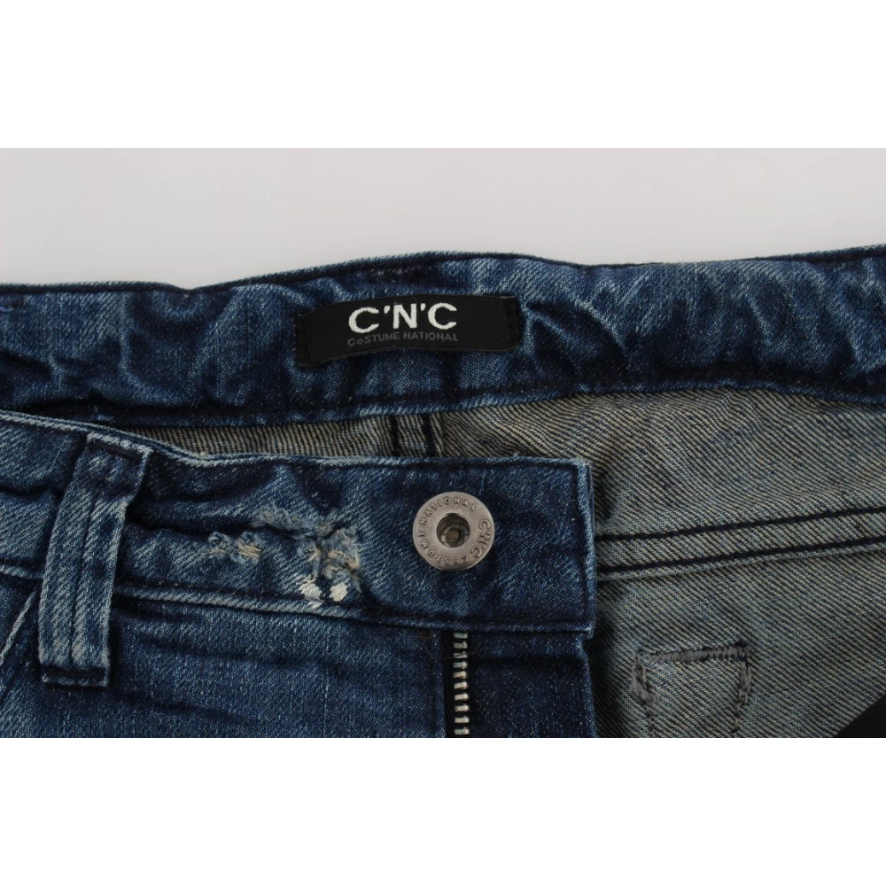 Costume National Blauwe Regular Fit Denim Jeans Blue Dames