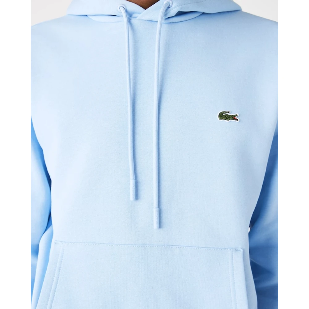 Lacoste Blauwe Fleece Hoodie Heren Blue Heren
