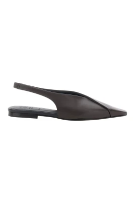 Slingback Ballerinaskor med fyrkantig tå