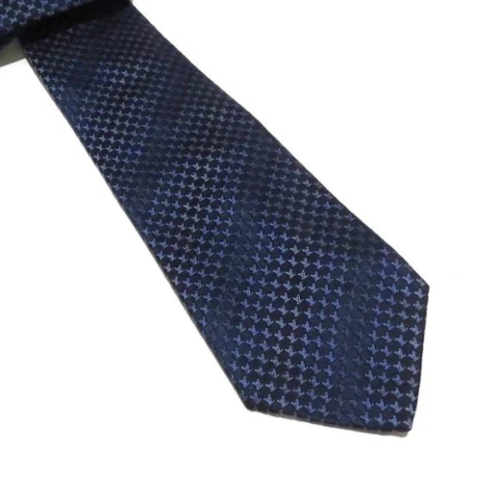Louis Vuitton Vintage Pre-owned Silk home-office Blue Heren