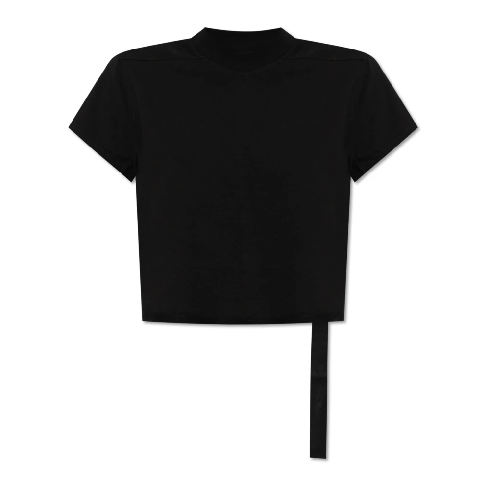 Rick Owens T-shirt Cropped Small Level T Black Dames