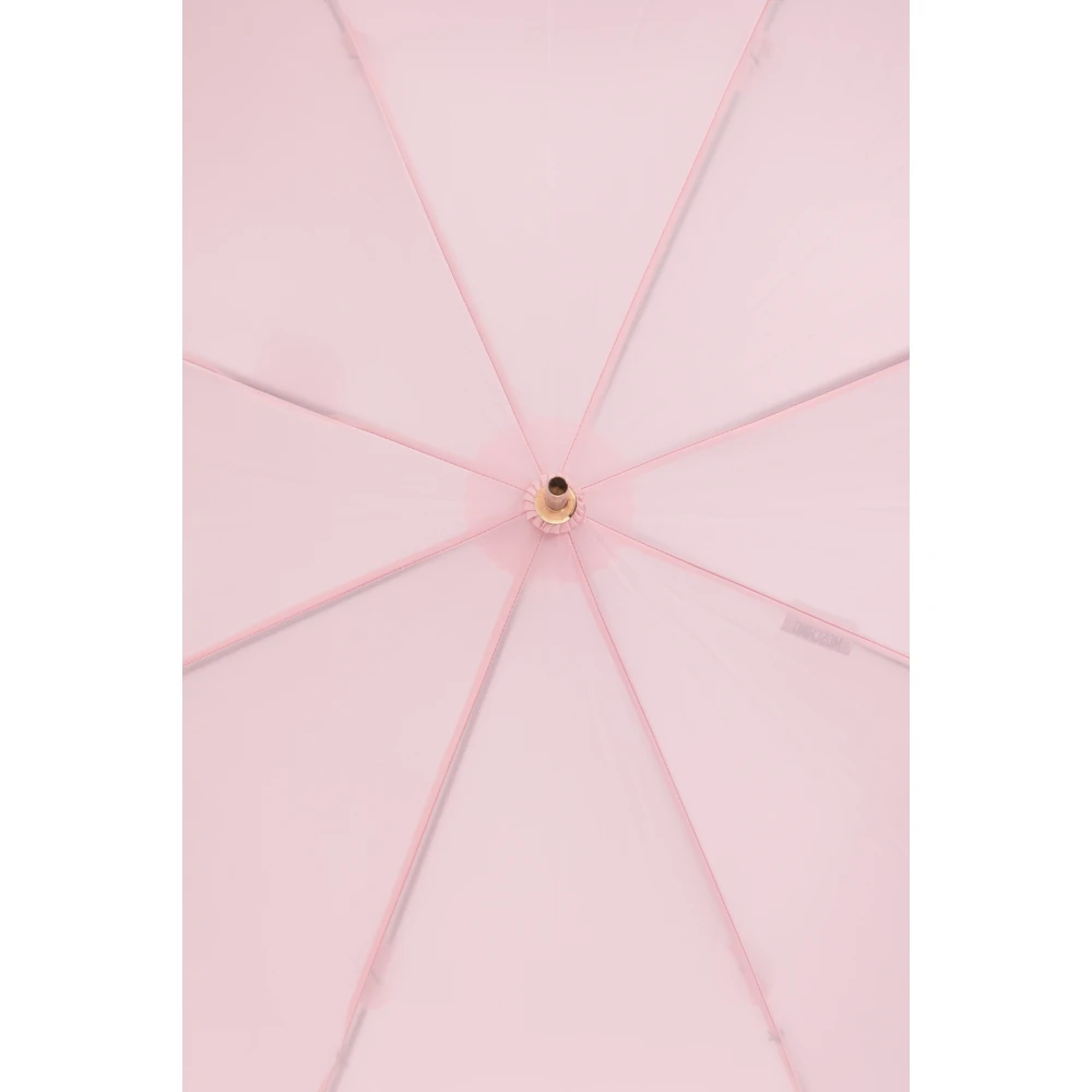 Moschino Paraplu met logo Pink Unisex