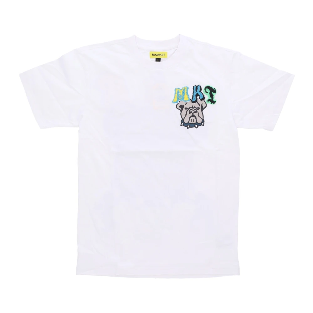 Market Men's White T-Shirts, S, Varsity Overload Tee T-Shirt