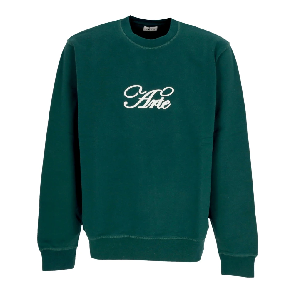 Arte Antwerp Groene Logo Sweatshirt met 3D Kunst Green Heren