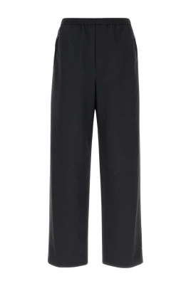 Tech Fabric Wide-Leg Pant