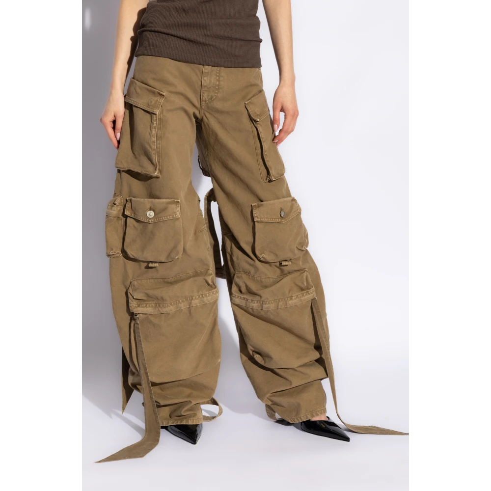 The Attico Cargo broek Green Dames