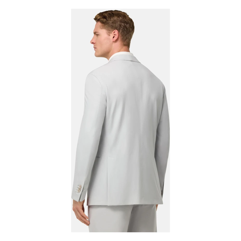 Boggi Milano B-Tech Stretch Nylon Jas Gray Heren