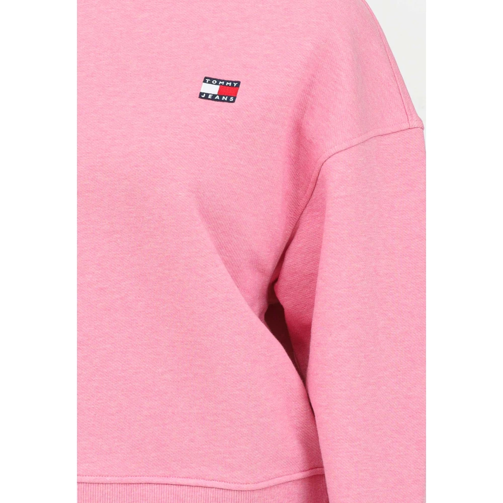 Tommy Jeans Roze Crewneck Sweater Modern Fit Pink Dames