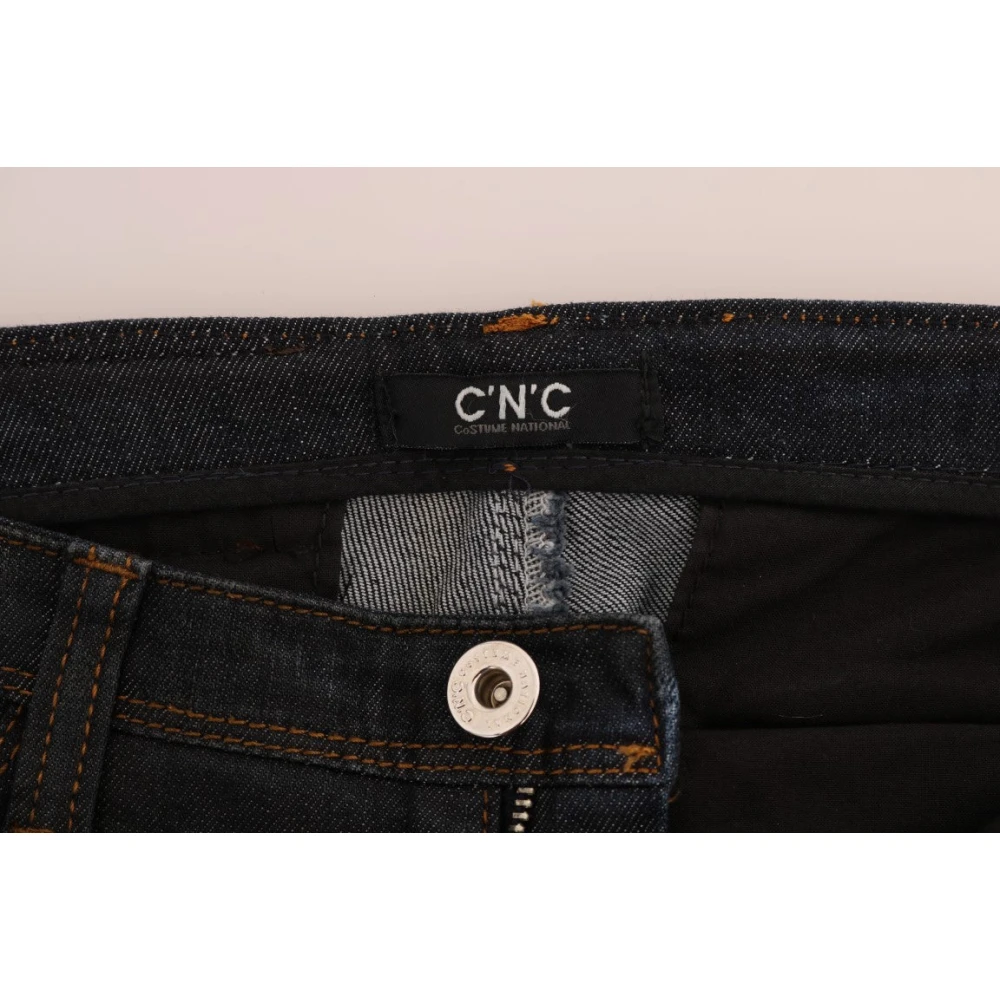 Costume National Slim Fit Donkerblauwe Jeans Blue Dames