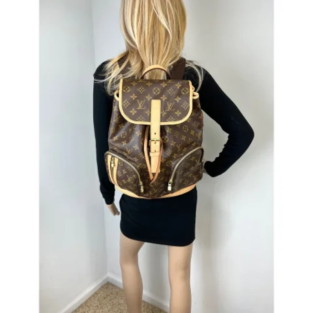 Louis Vuitton Vintage Pre-owned Canvas backpacks Brown Dames