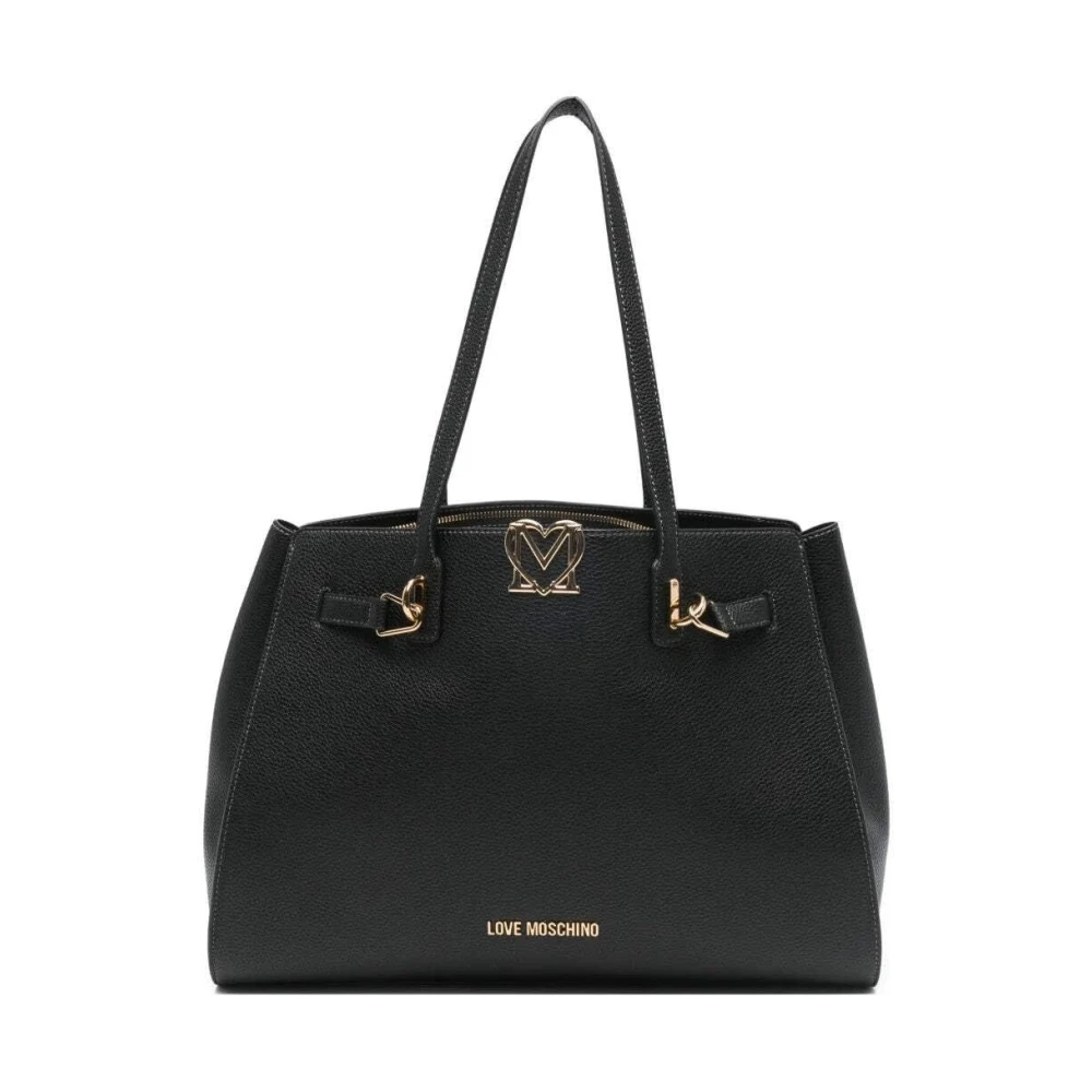 Love Moschino Women's Black Shopping Tote - Shopping Bags - One Size - Bags