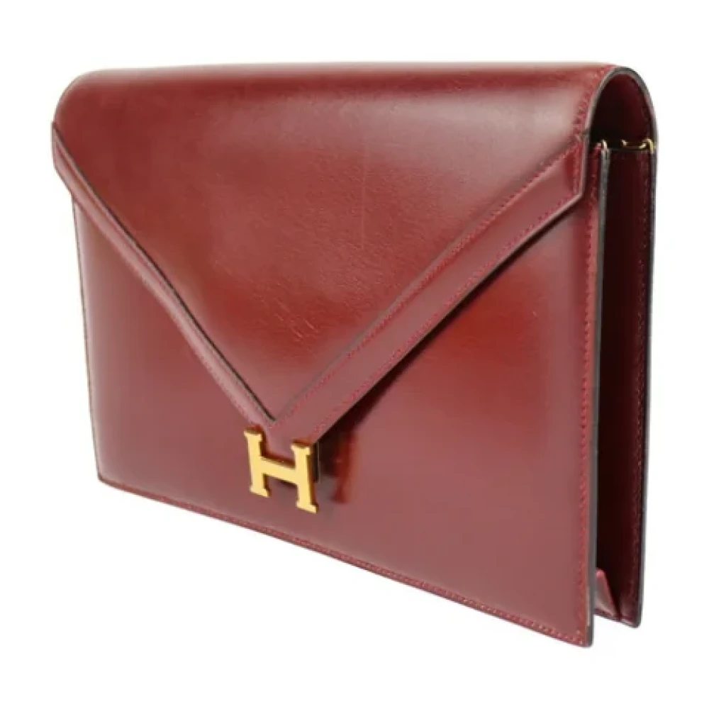 Hermès Vintage Pre-owned Fabric shoulder-bags Red Dames