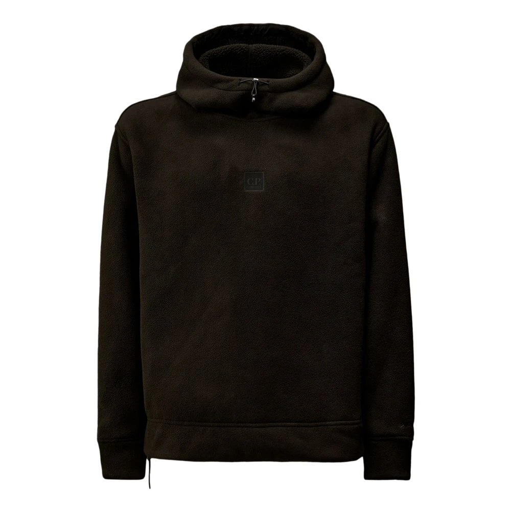 C.P. Company Zwarte hoodie met Pertex details Black Heren