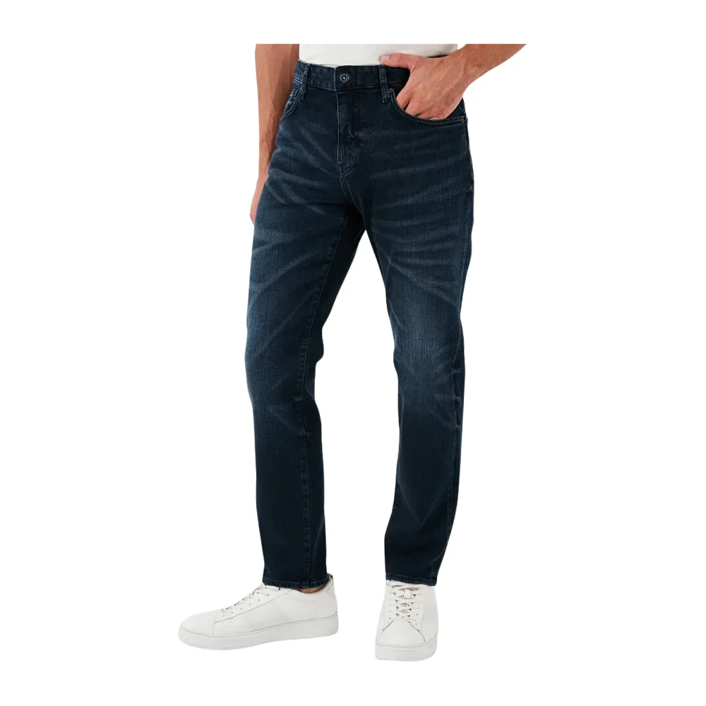 Armani Exchange Blauwe Stijlvolle Broek Blue Heren