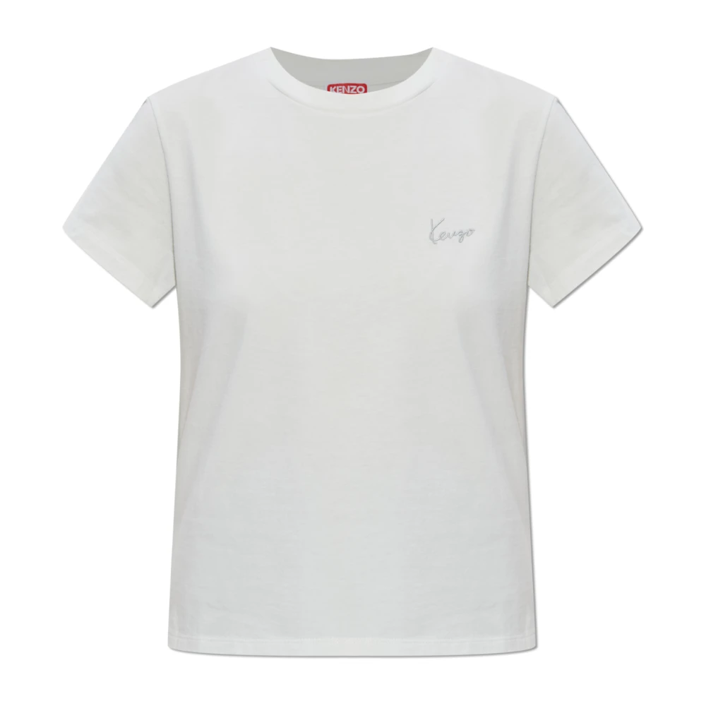 Kenzo Donna Bianco Top, L, New,