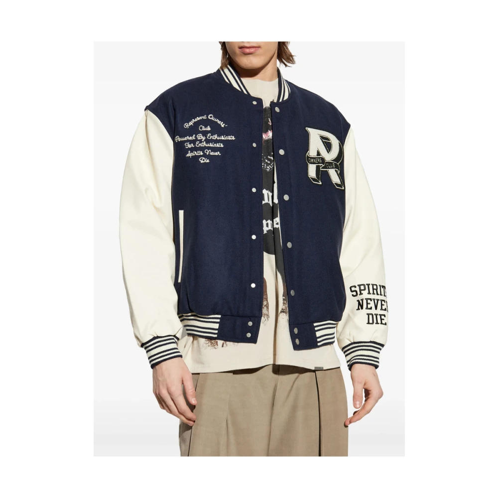 Represent Blauw Contrastmouw Ribboord Jack Blue Heren