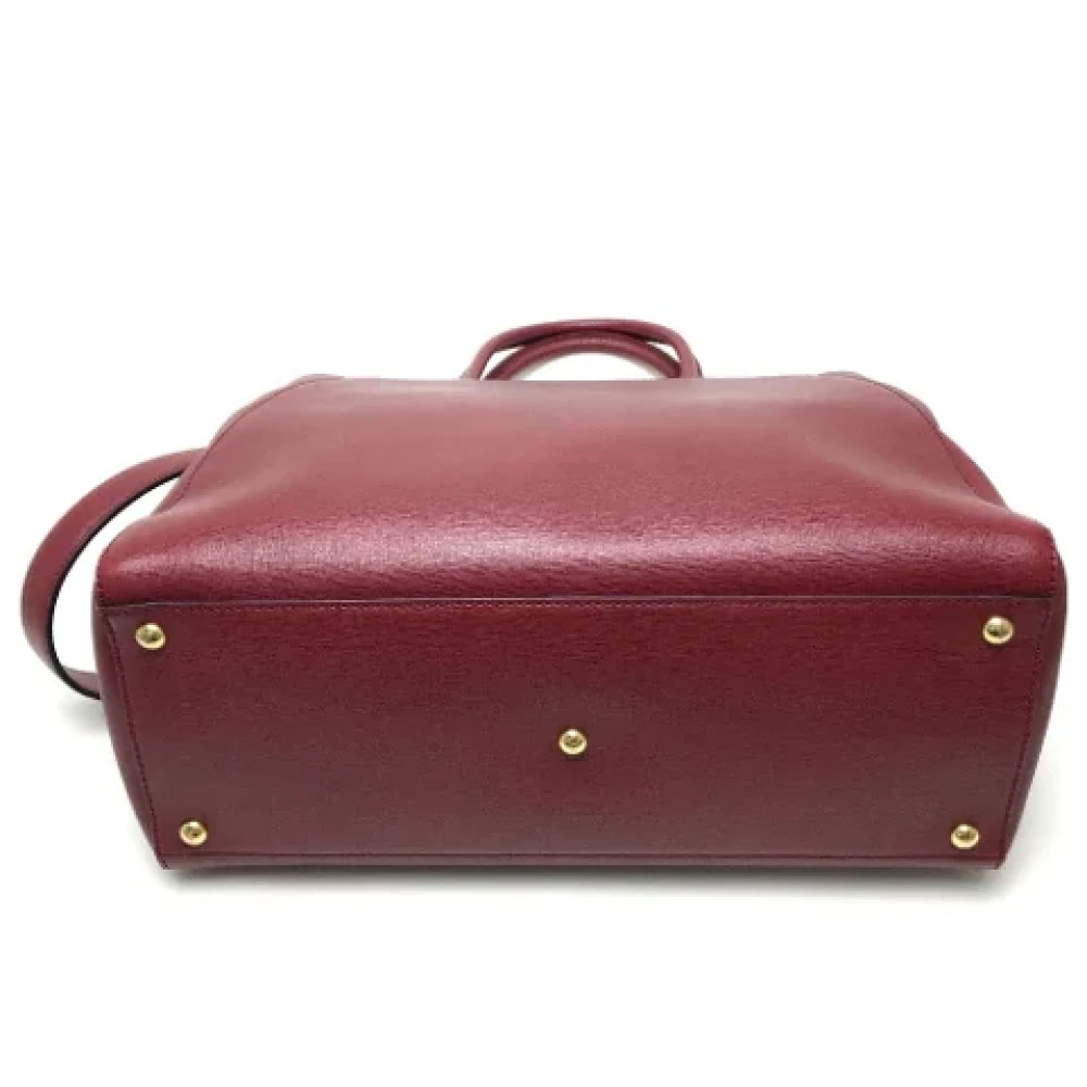 Fendi Vintage Pre-owned Leather fendi-bags Red Dames