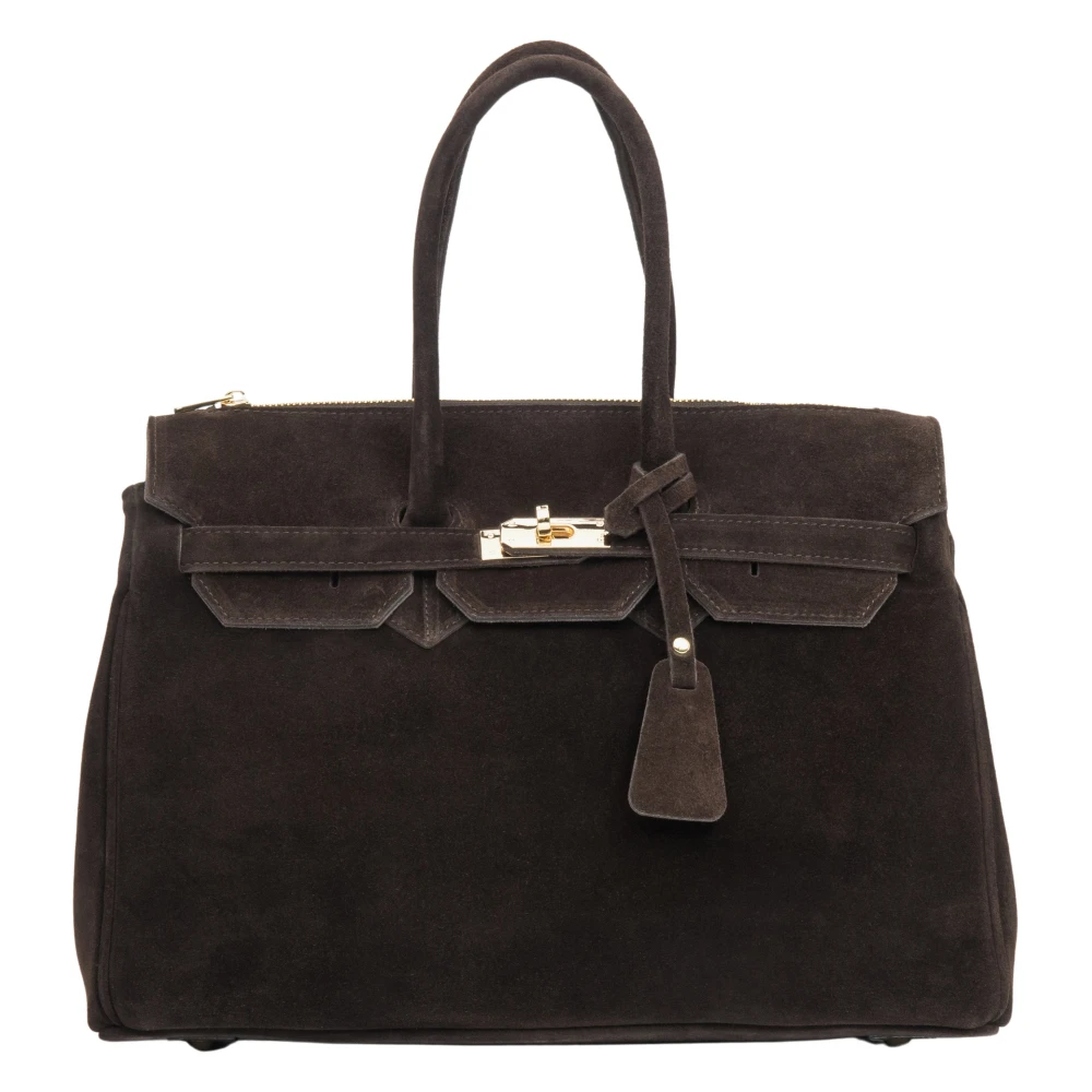 Estro Women's Brown Satchel Handbag - Handbags - One Size - Bags
