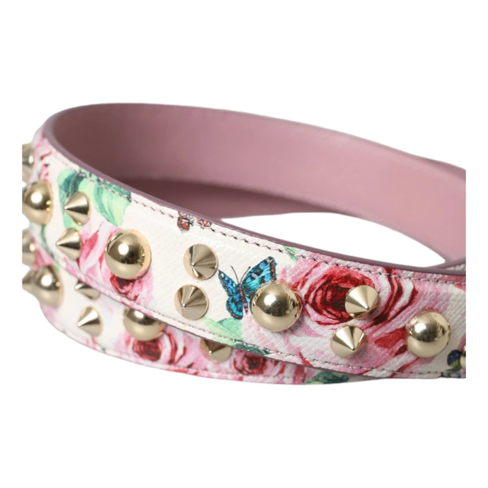 Dolce & Gabbana Roze Bloemen Schoudertas Accessoire Pink Dames