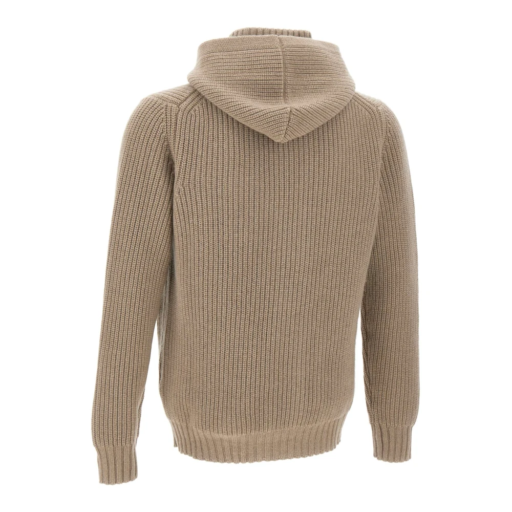 Filippo De Laurentiis Wol Kasjmier Gebreide Trui Beige Heren
