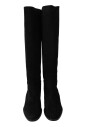 black-suede-knee-high-flat-boots