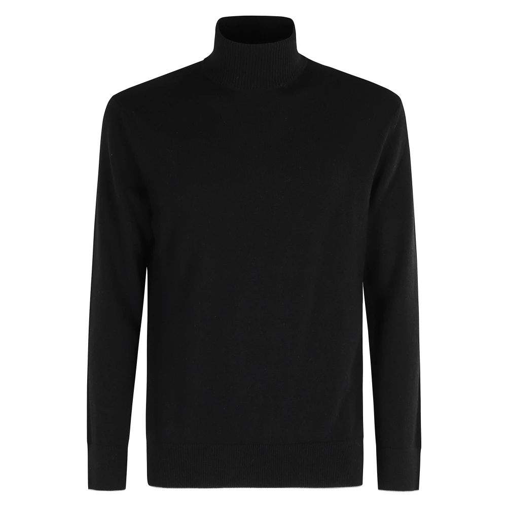 Eleventy - Jersey De Cachemira Negro Cuello Alto - Knitwear - Hombre - Negro - 2XL