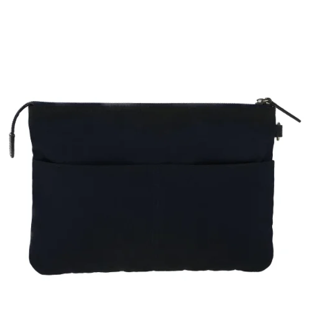 Burberry Vintage Pre-owned Fabric clutches Black Dames