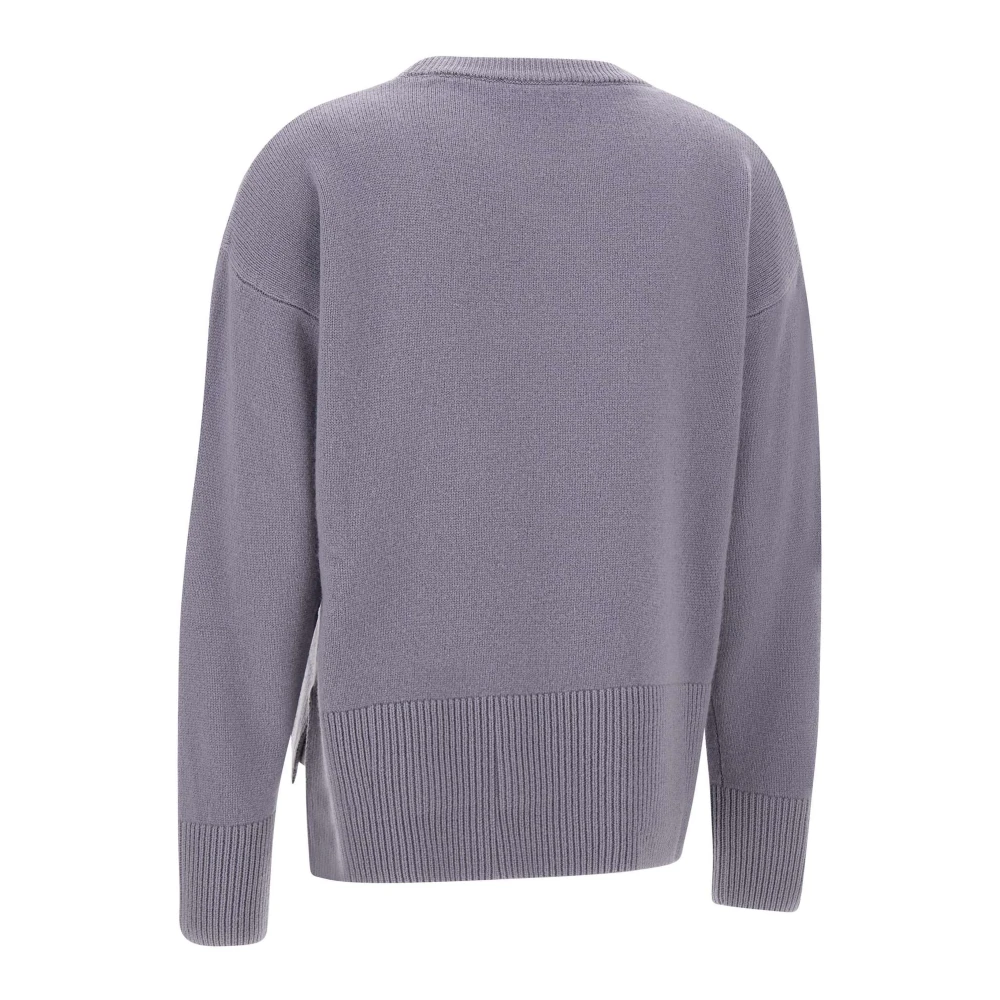 Filippo De Laurentiis Lila Wol Kasjmier Ronde Hals Trui Purple Dames