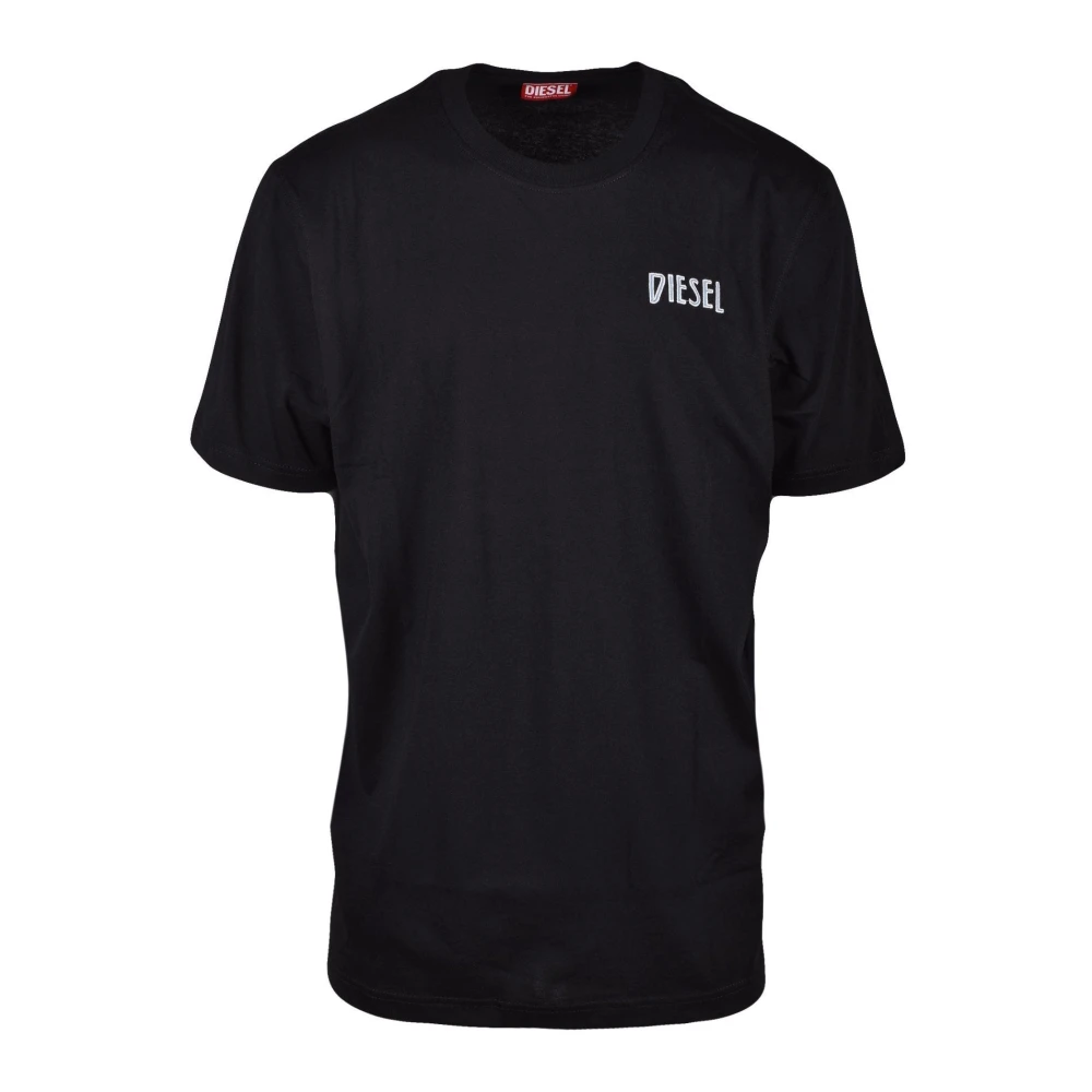 Diesel Katoenen Casual T-shirt Black Heren