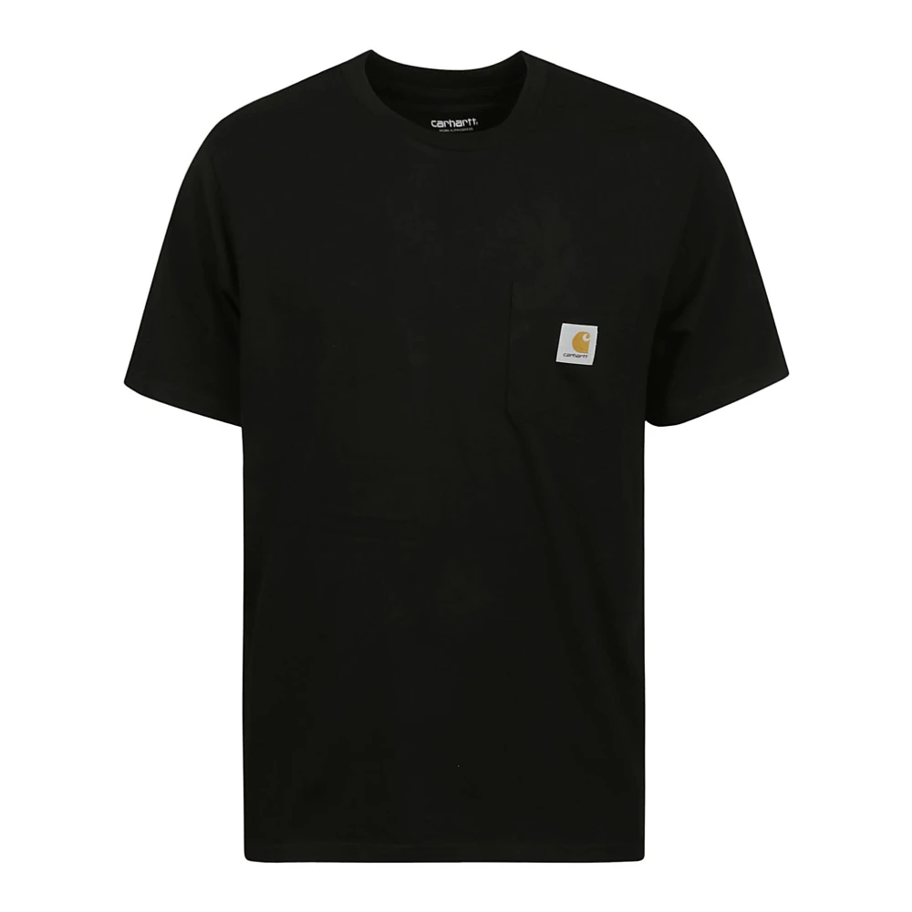 Carhartt WIP Wit Zak Logo T-Shirt Korte Mouw Black Heren