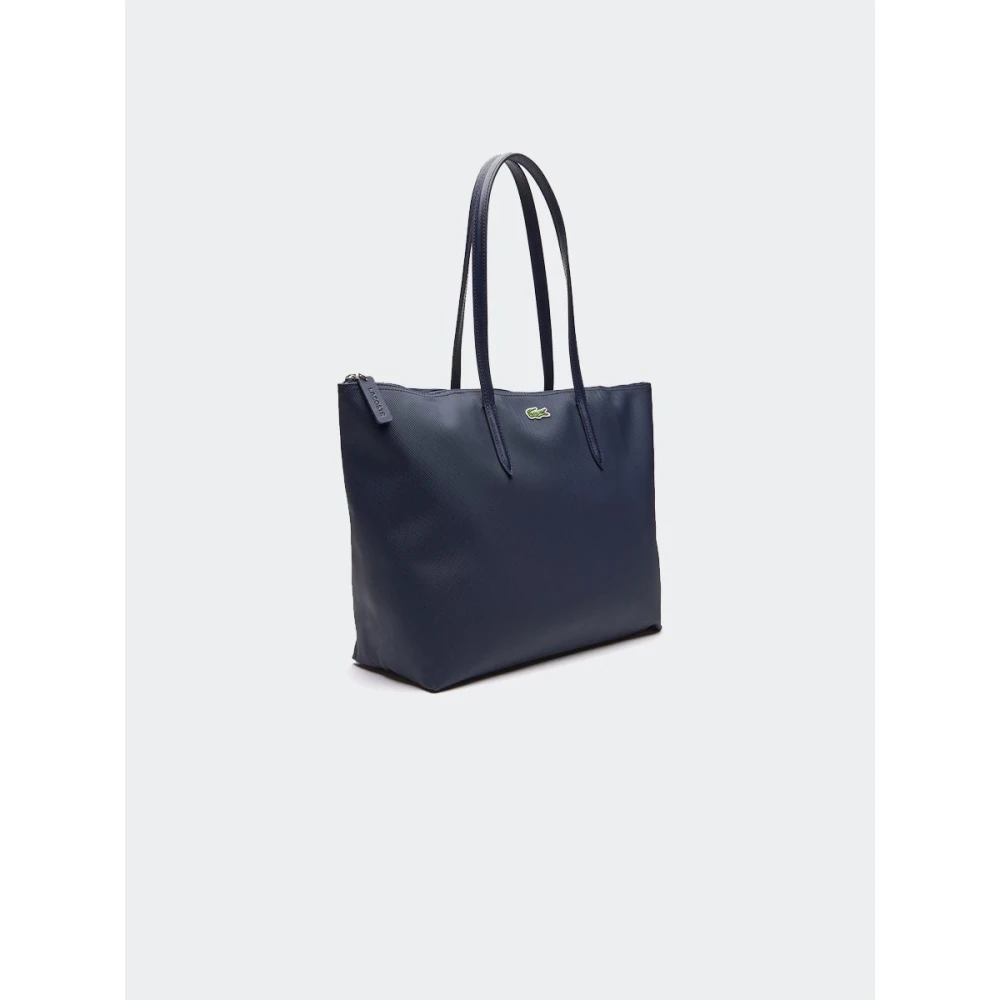 Lacoste Tas met effen kleur en logo Blue Dames