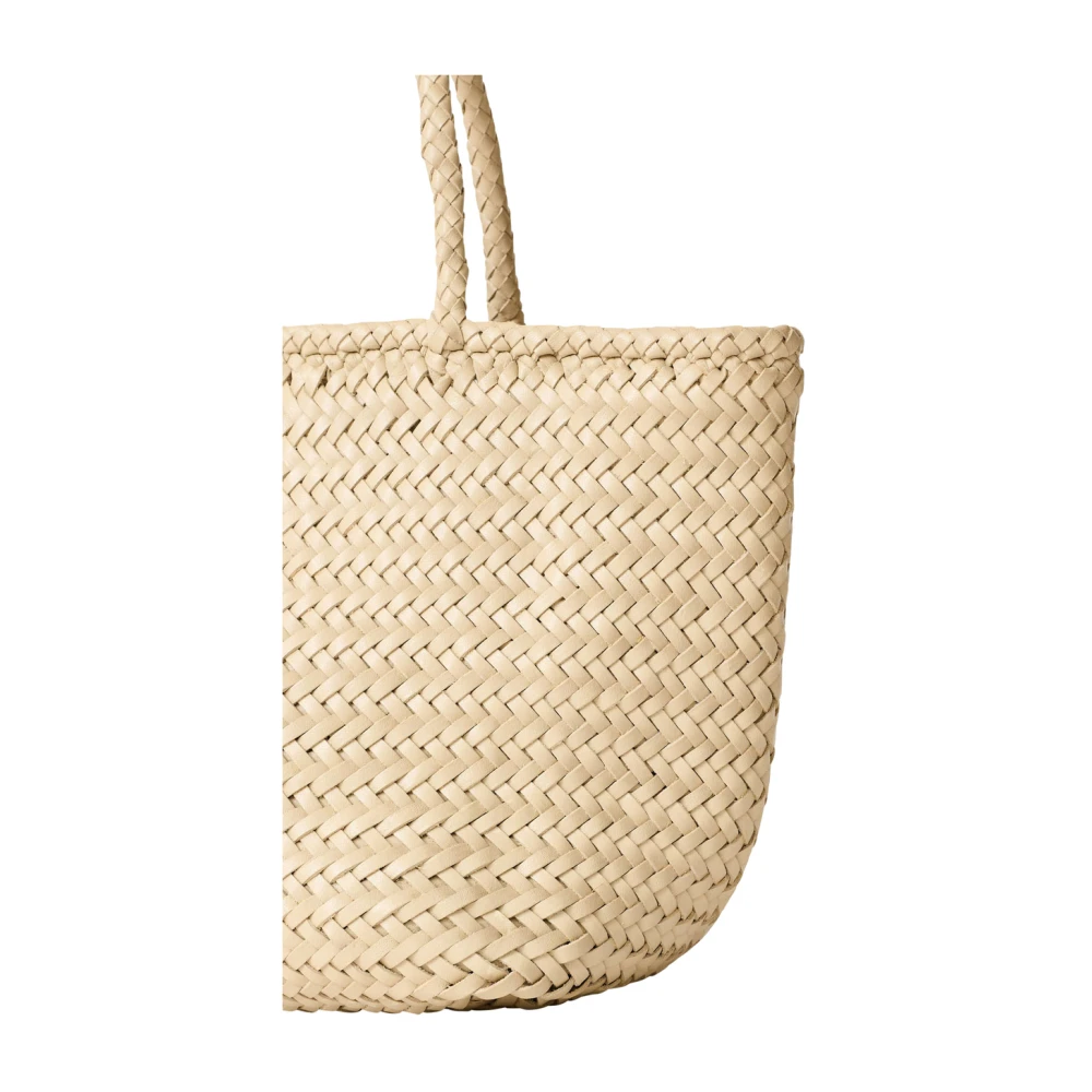 Dragon Diffusion Grace Wit Leren Schoudertas Beige Dames