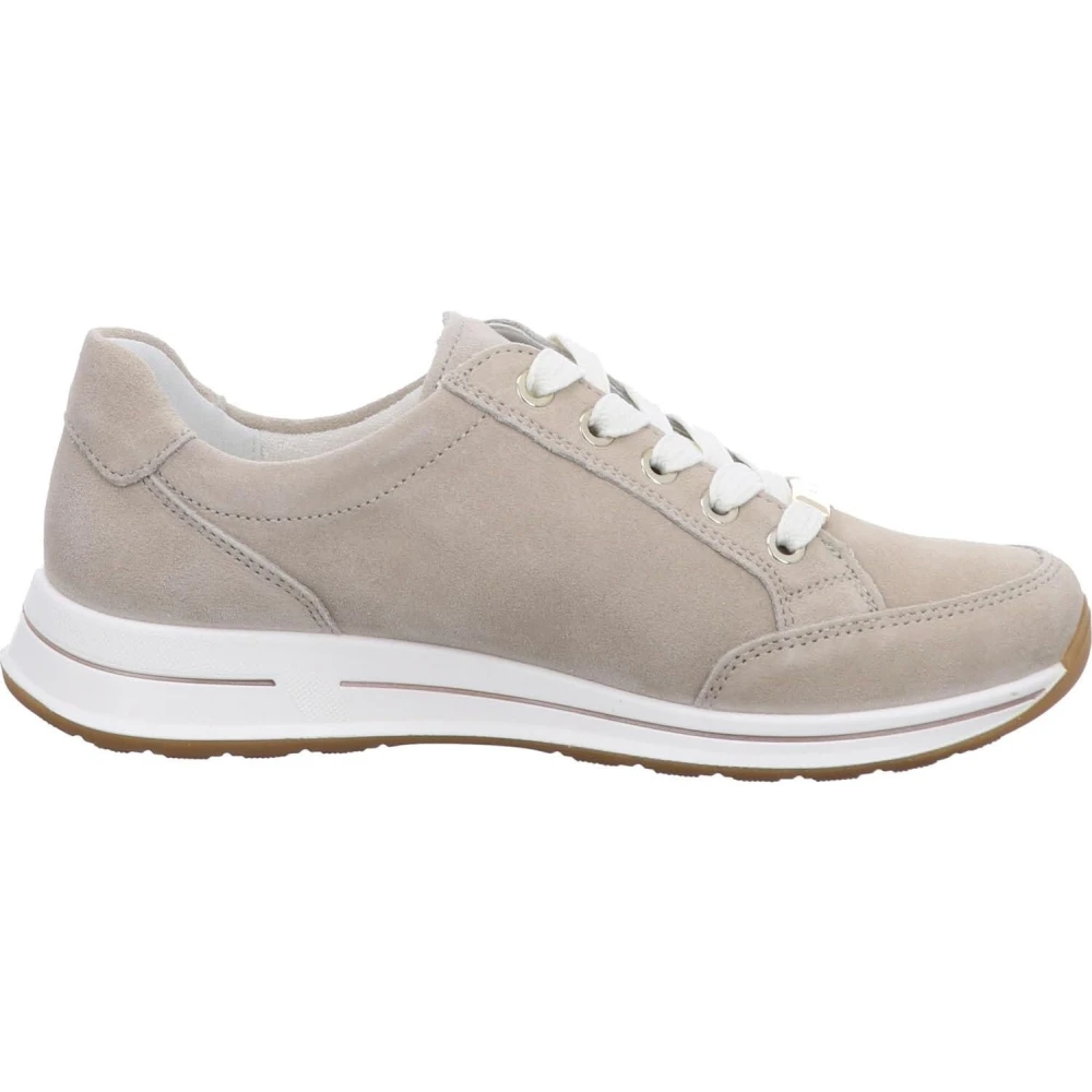 ara Elegante Velour Shell Sneaker Dames Schoenen Beige
