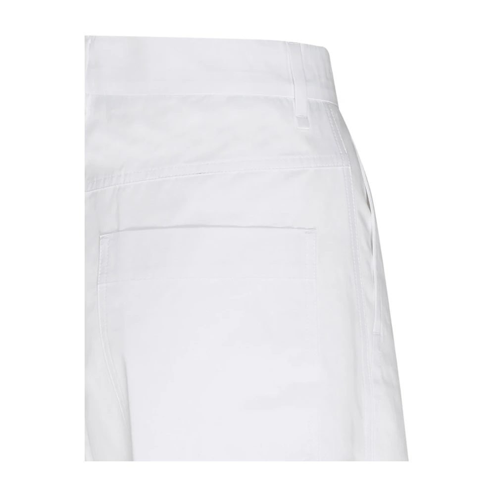 SPORTMAX Witte Oversized Gewassen Broek White Dames