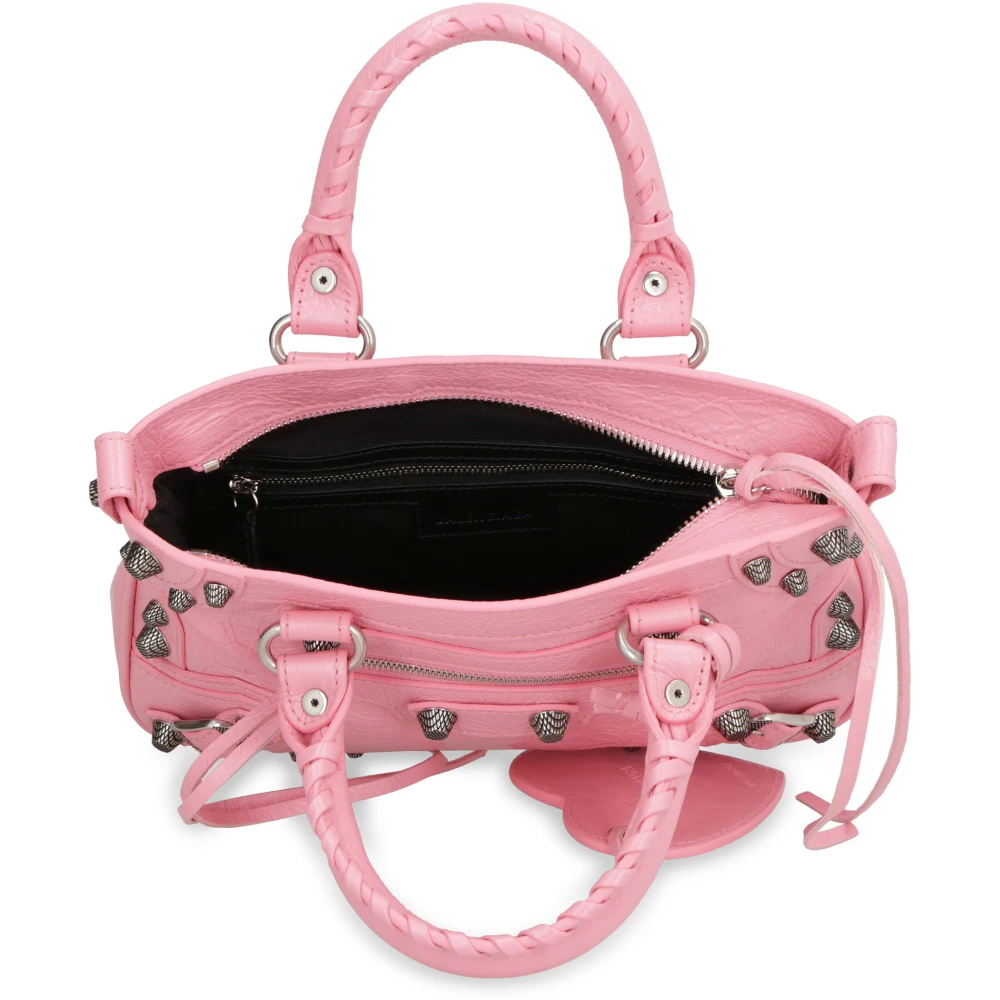 Balenciaga Studded Leren Tote Pink Dames