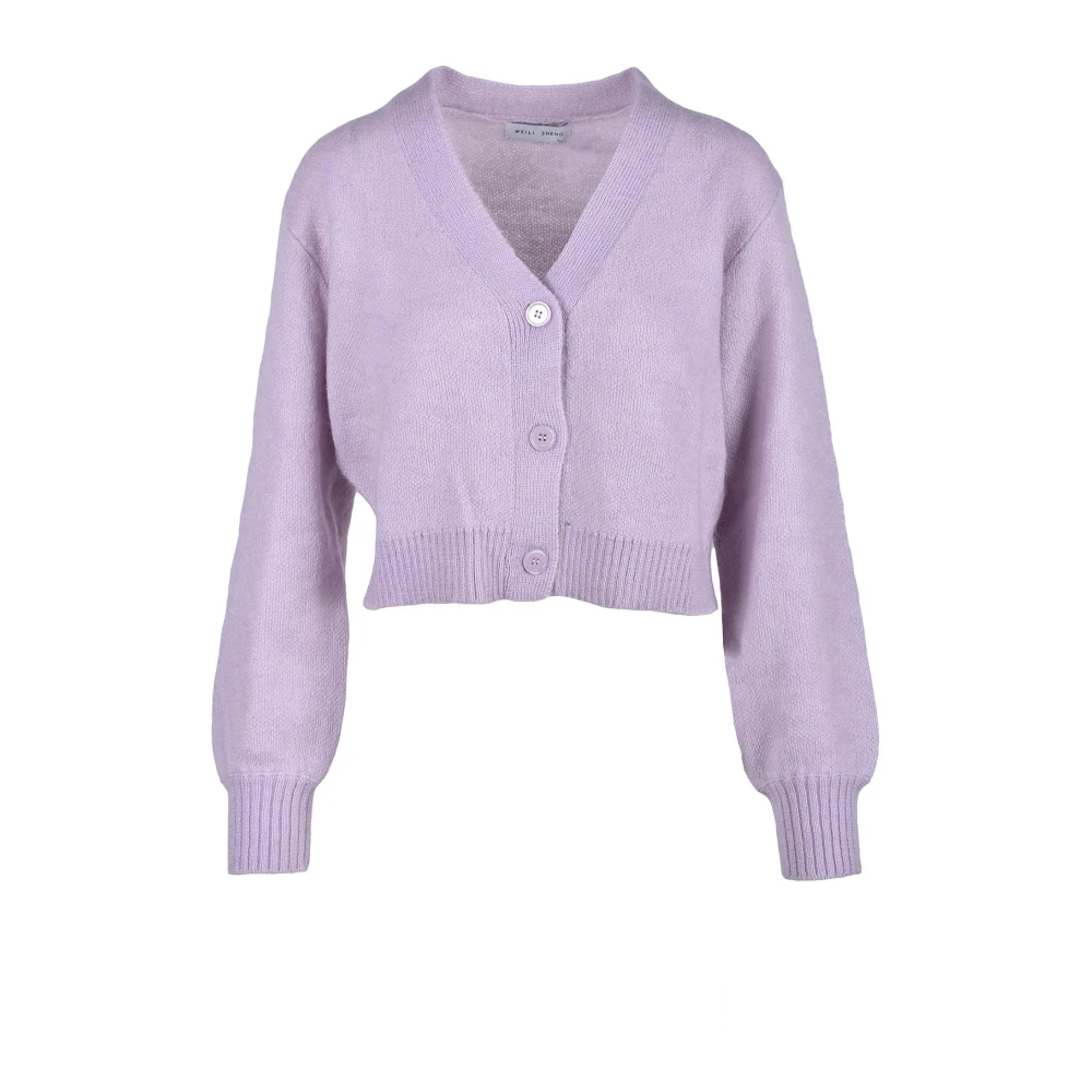 Weili Zheng Lila Cardigan voor Dames Purple Dames