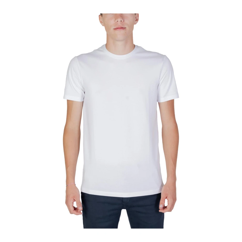 Armani Exchange Uomo Bianco T-Shirt Girocollo A Maniche Corte