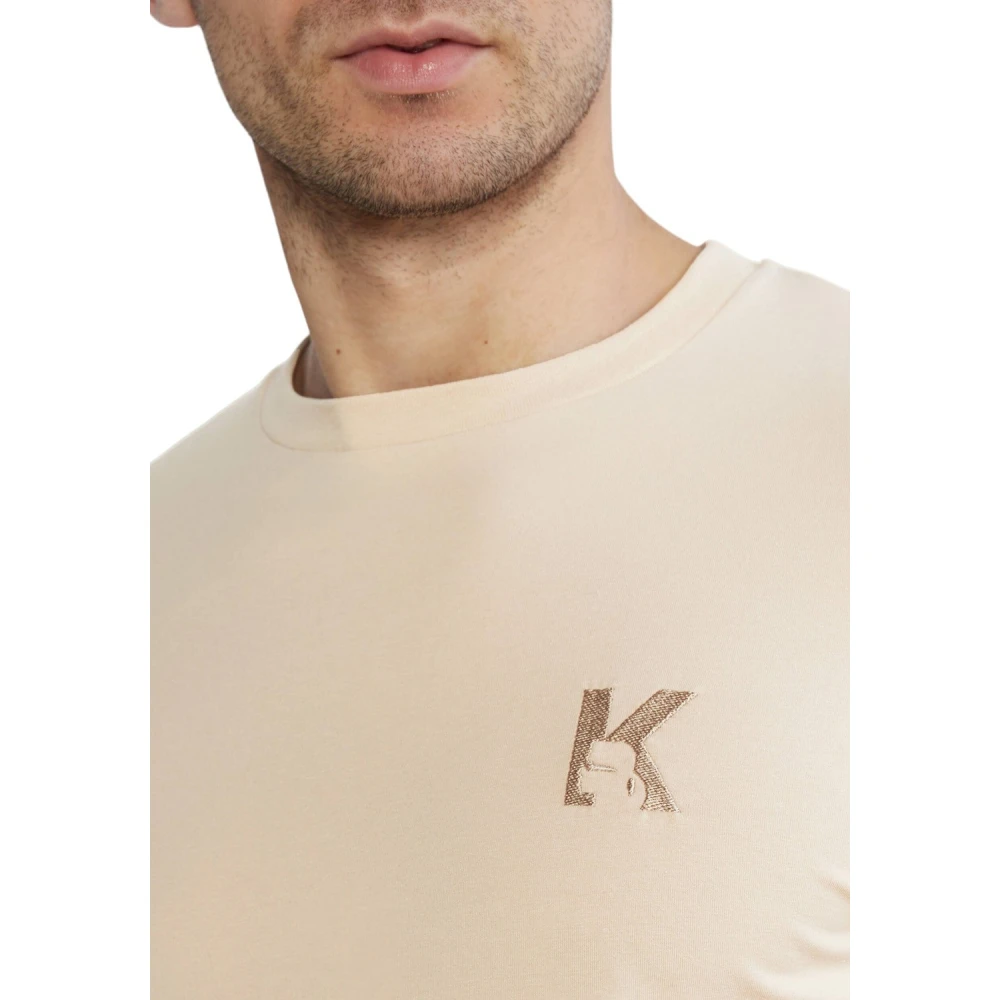 Karl Lagerfeld Crewneck T-Shirt 541221 755890 Beige Heren