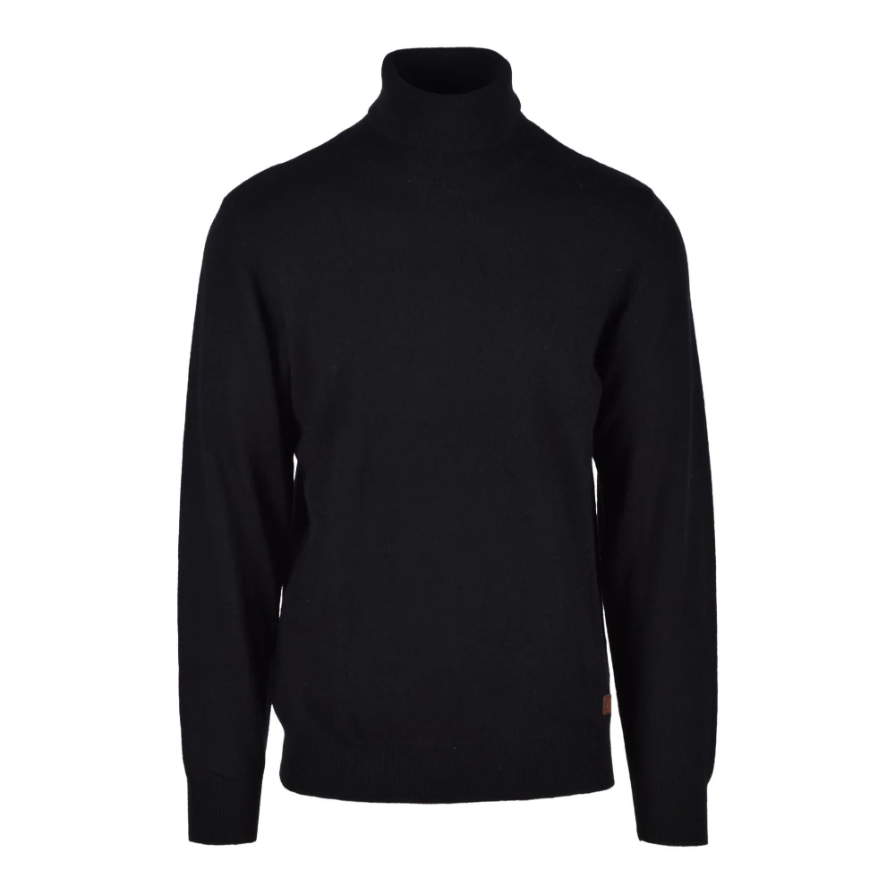 Gianni Lupo Wol Kasjmier Trui Black Heren