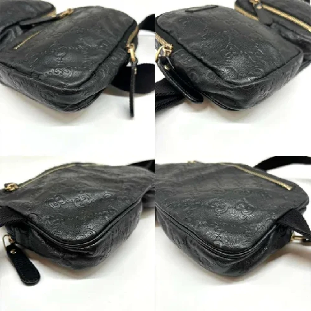 Gucci Vintage Pre-owned Leather gucci-bags Black Dames