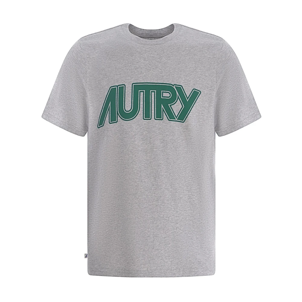 Autry Casual Katoenen T-shirt Gray Heren