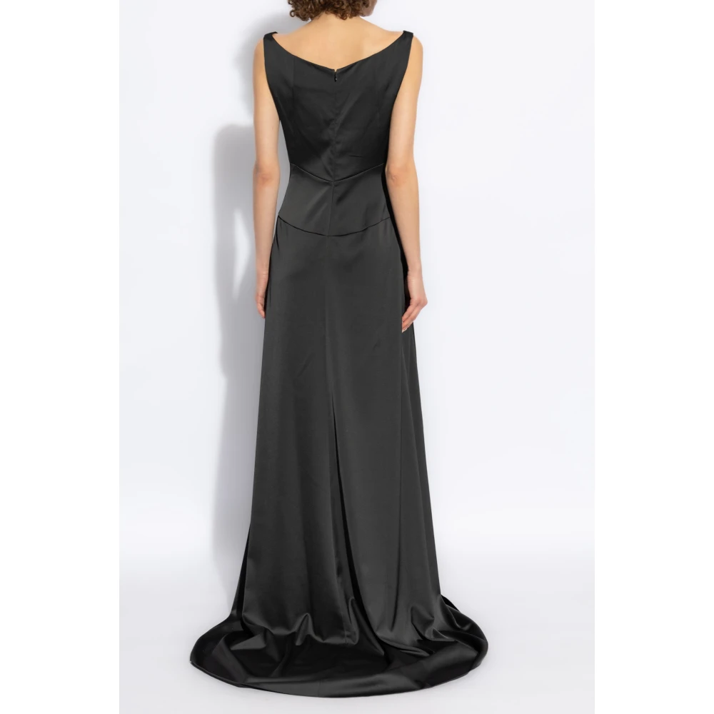 Dsquared2 Satijnen jurk Black Dames