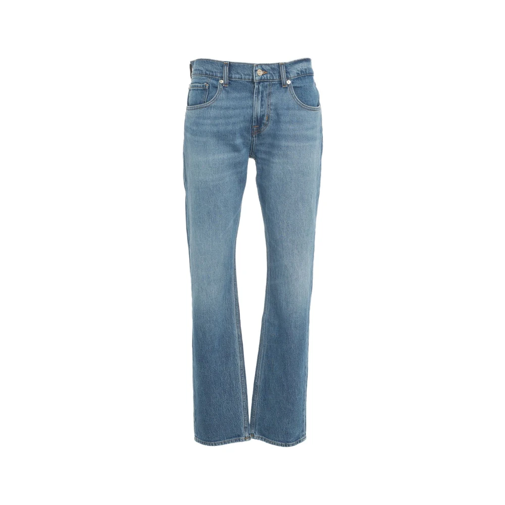7 For All Mankind Blauwe Jeans The Straight Underline Blue Heren