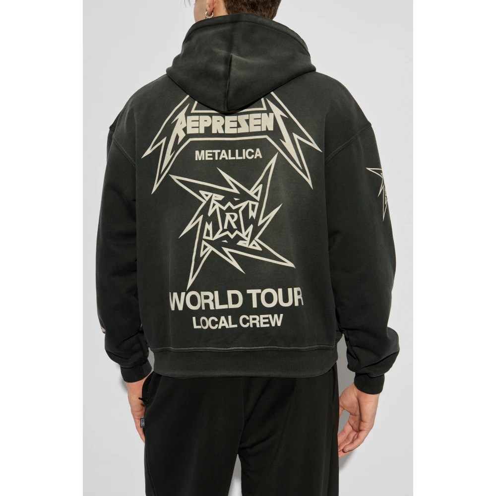 Represent Sweatshirt met ritssluiting Gray Heren